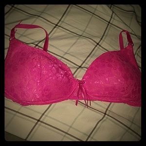 Pink bra